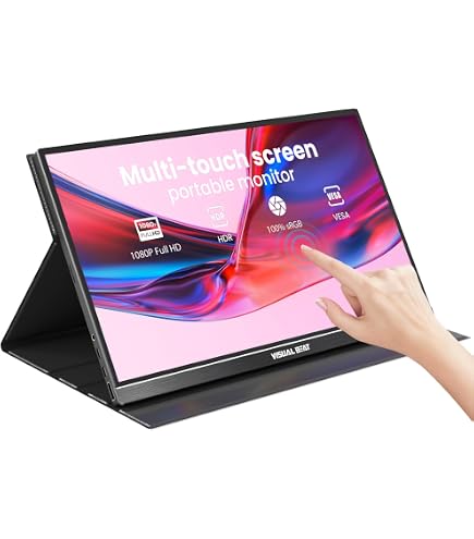 Verbatim PM-14 Portable Monitor, Mobile 14 Inch Full HD Screen for